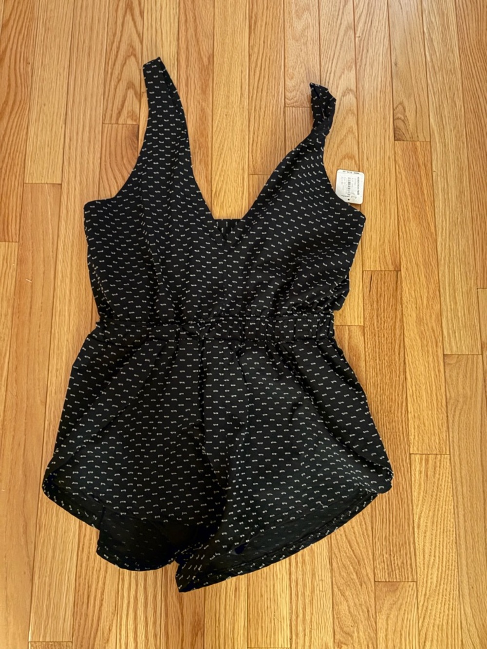 FP Movement by Free People Black white Printed Romper